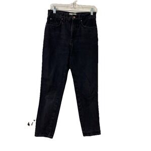 Free People Jeans Women 27 Black Skinny Hi Rise Bikercore We‎ The Free